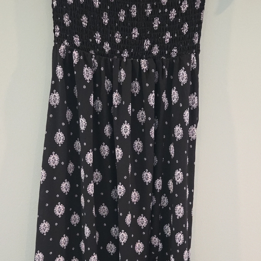 Blue Rain High Low Dress Black With White  Ruffled Tiered Junior Size Medium - Picture 13 of 13